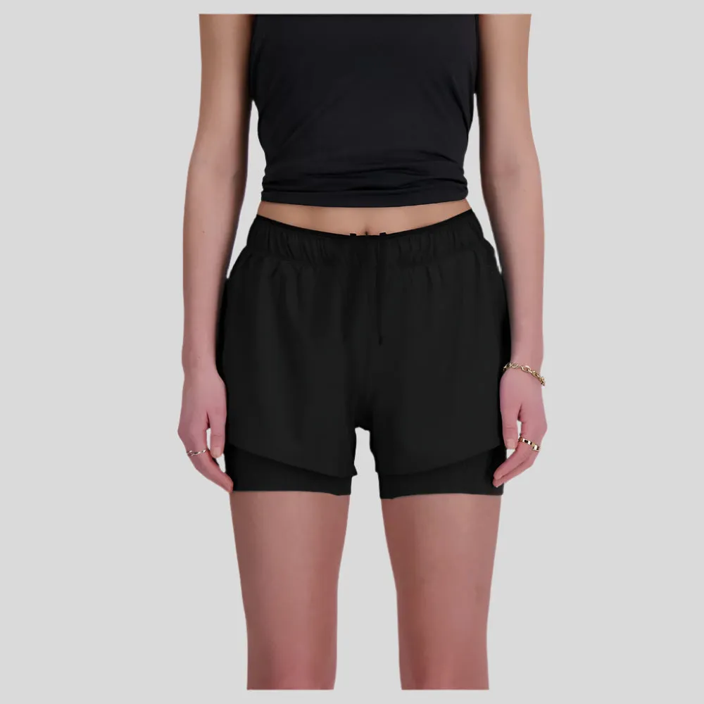 Womens RC 2-in-1 3 Inch Short - Black