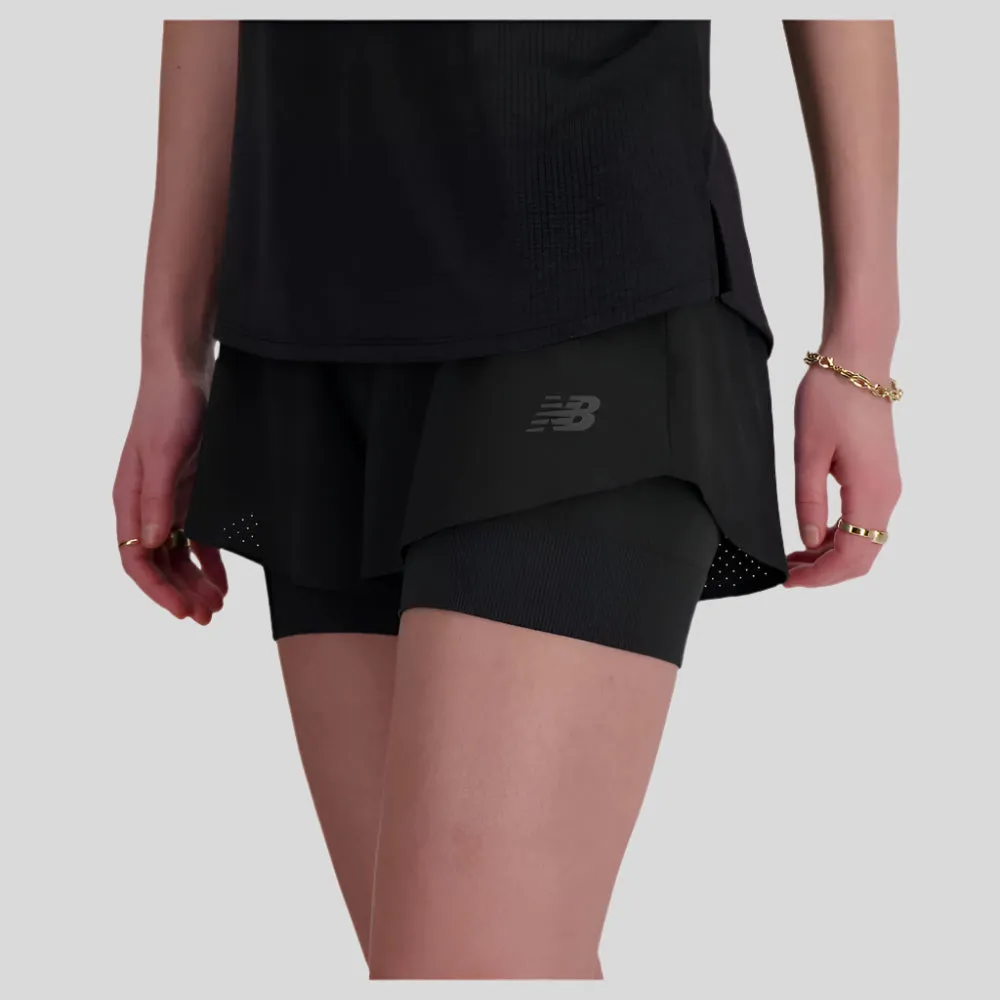 Womens RC 2-in-1 3 Inch Short - Black