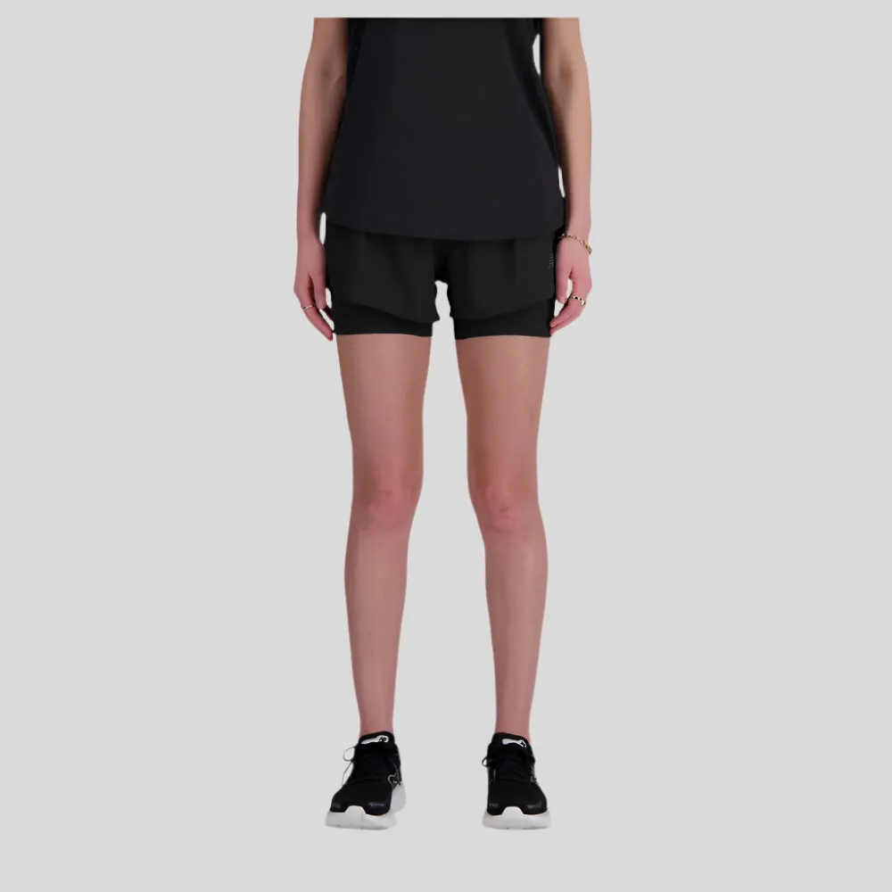 Womens RC 2-in-1 3 Inch Short - Black