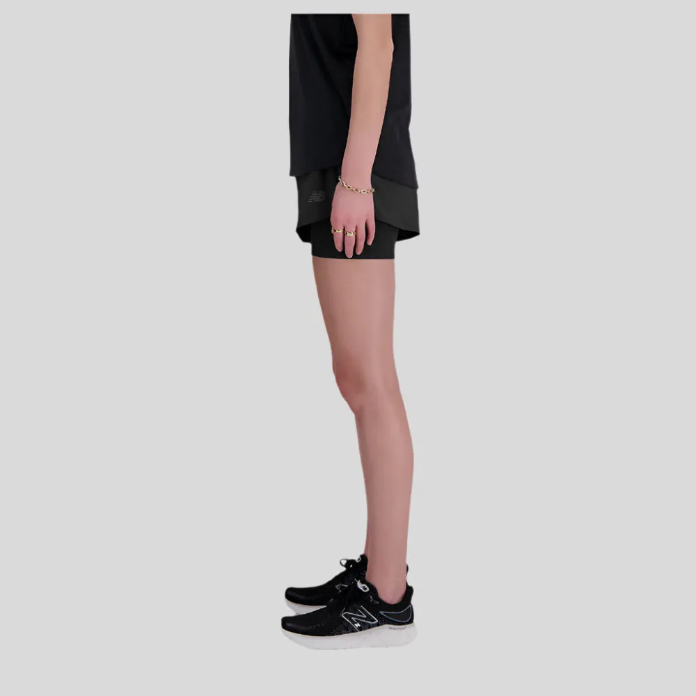 Womens RC 2-in-1 3 Inch Short - Black