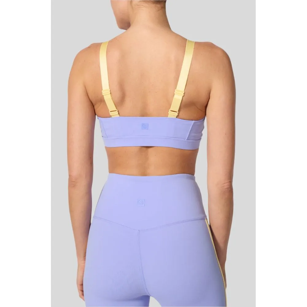 Womens Vial Paneled Bra with Adjusters - Jacaranda