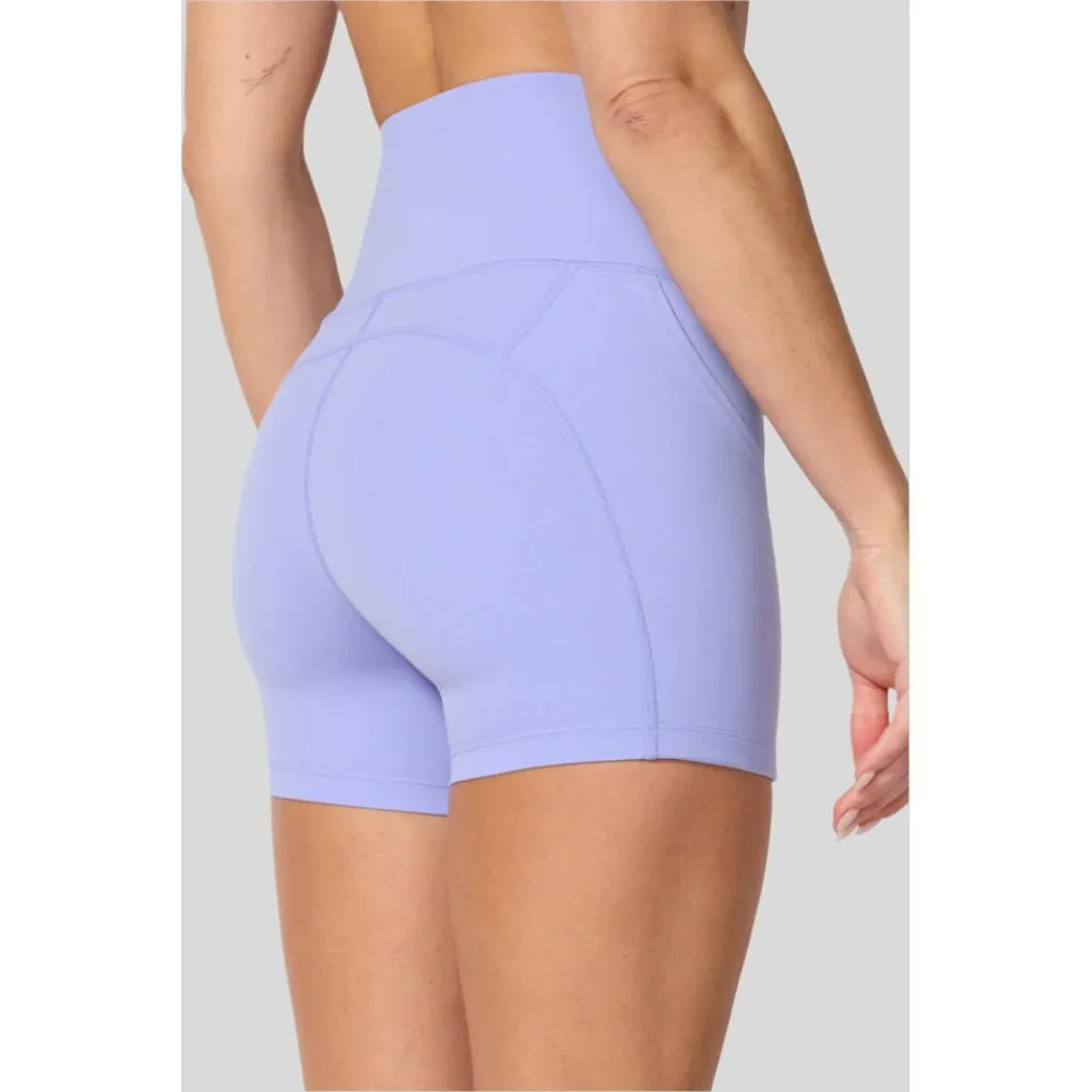 Womens Vital High-Waisted Side Pocket Short 4" Peached -Jacaranda