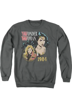 Wonder Woman 84 84 Retro Adult Crewneck Sweatshirt