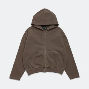 Zip Hoodie - Chocolate