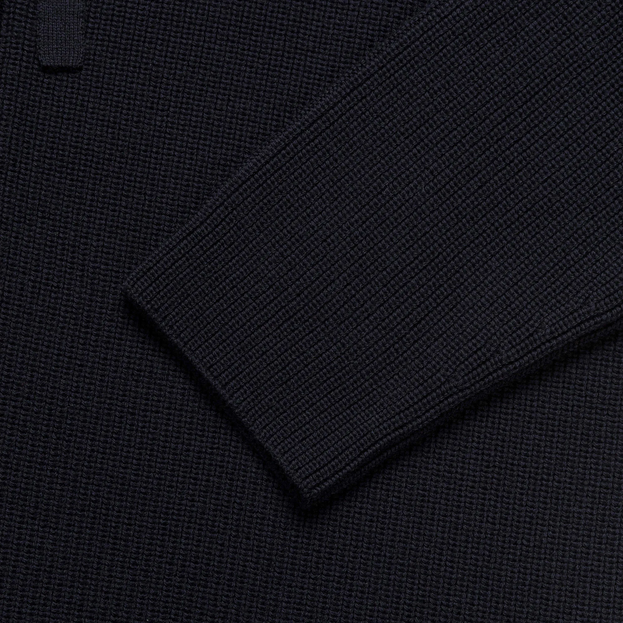 Zip Through Hoodie - Extrafine Merino Wool Ink